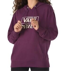 Vans Purple Sweatshirt Hoodie Classic Design
